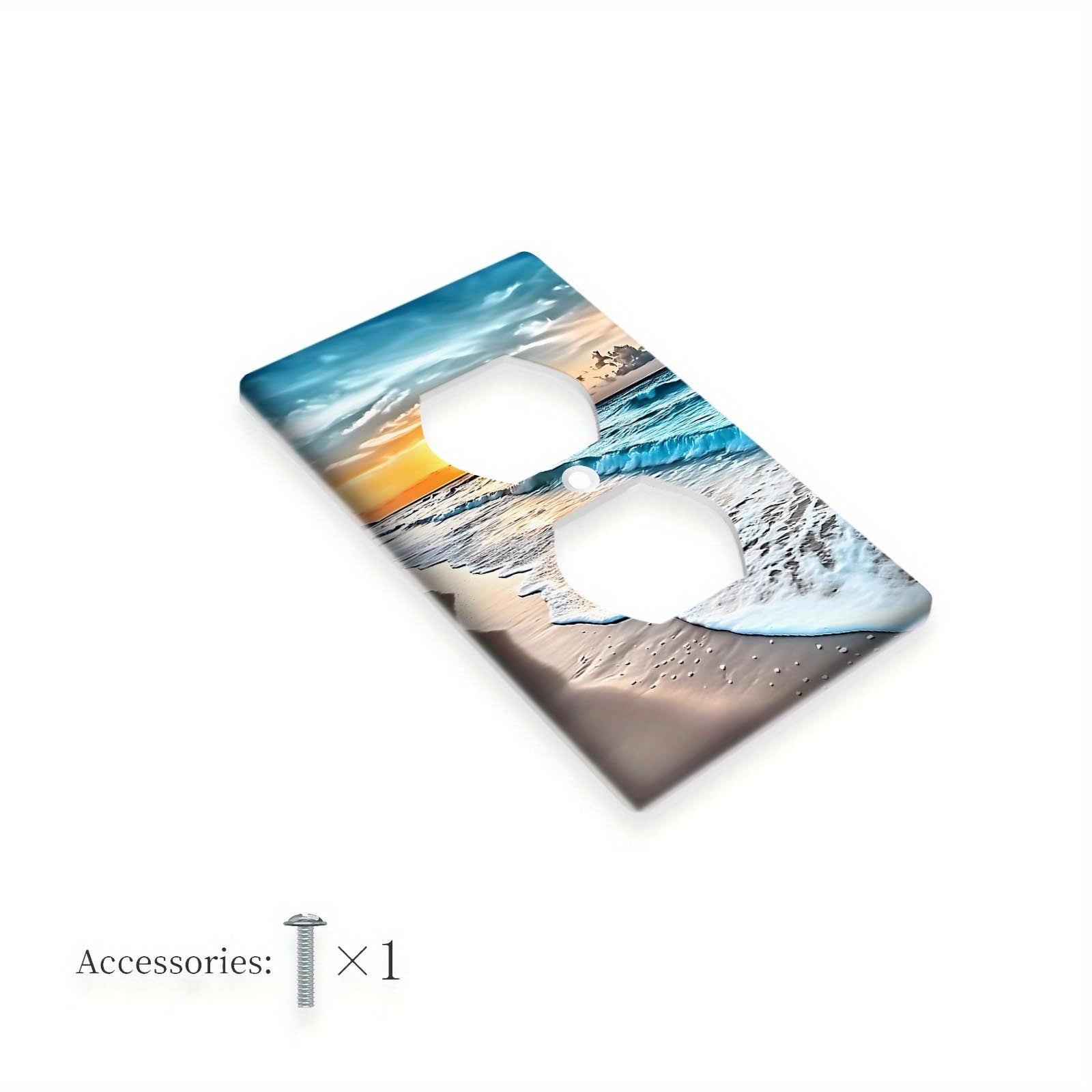 Okean sahnasi o‘chirish plitasi uchun hammom va yotoqxona dekoratsiyasi changga qarshi oson o‘rnatish