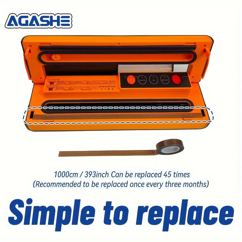 SX-168 Вакуумный упаковщик для сухих и влажных продуктов, мешки 32.0 см, рулонный отсек и нож, американская вилка для зимы