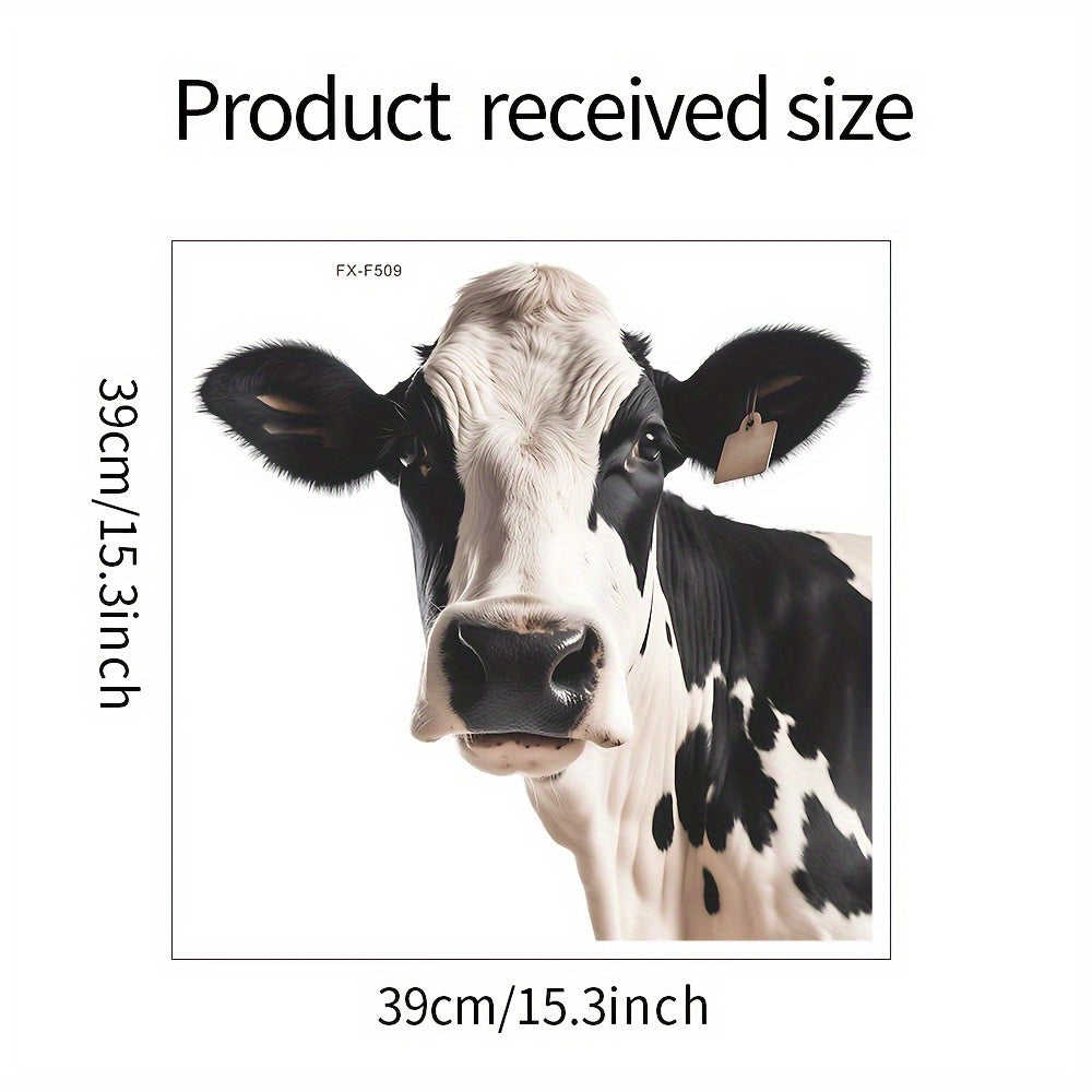 Uy dekoratsiyasi uchun suv o'tkazmaydigan hayvon stikerlari, qora va oq mollar bosimi bilan oynaga yopishtiriladigan.