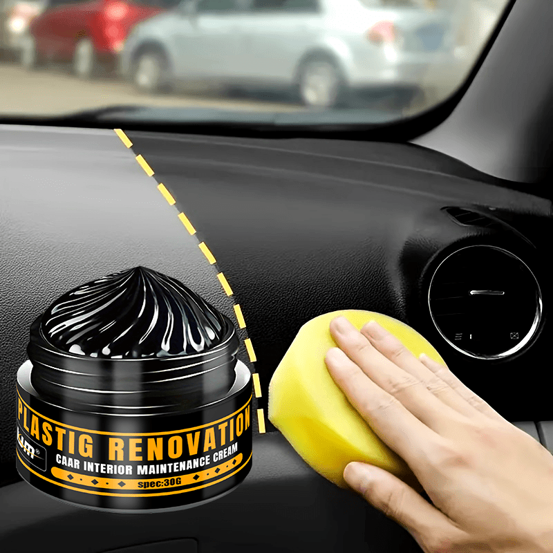 Black Plastic Repair Cream for Car Interior and Exterior Scratch Restoration