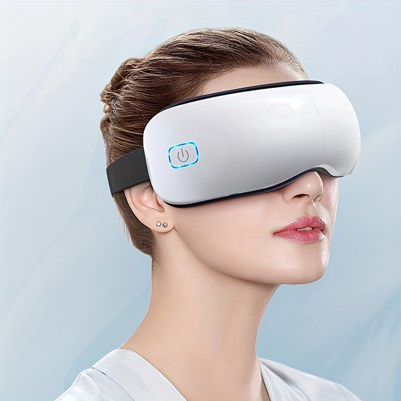 Cordless Eye Massager with Heat Air Compression Vibration Noiseless Mask