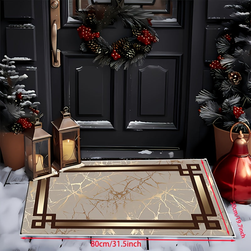 Vintage Boho Uy Dekor Soft Serenity Ultra-Soft Geometrik Maydon Gilami Yashash Xonasi, Yotoqxona, Ofis uchun - Qalin, Oson Parvarishlanadigan Polyester - Sirpanmaydigan, Mashinada Yuviladigan - Rojdestvo uchun Mukammal