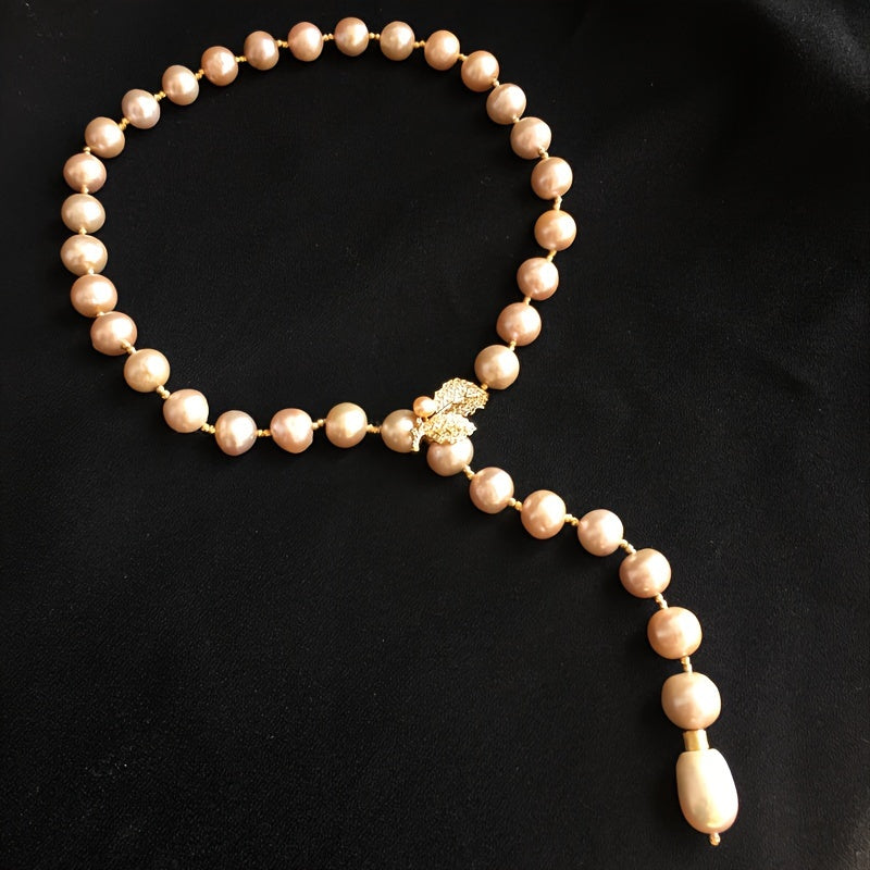 Zarif Barokko Pendant Marjon - Vintage Ilhomlangan Sviter Zanjiri, Partylar va Sovg'alar uchun Moslashtirilgan, O'ziga Xos Tasodifiy Sovg'a Qutisi Kiritilgan