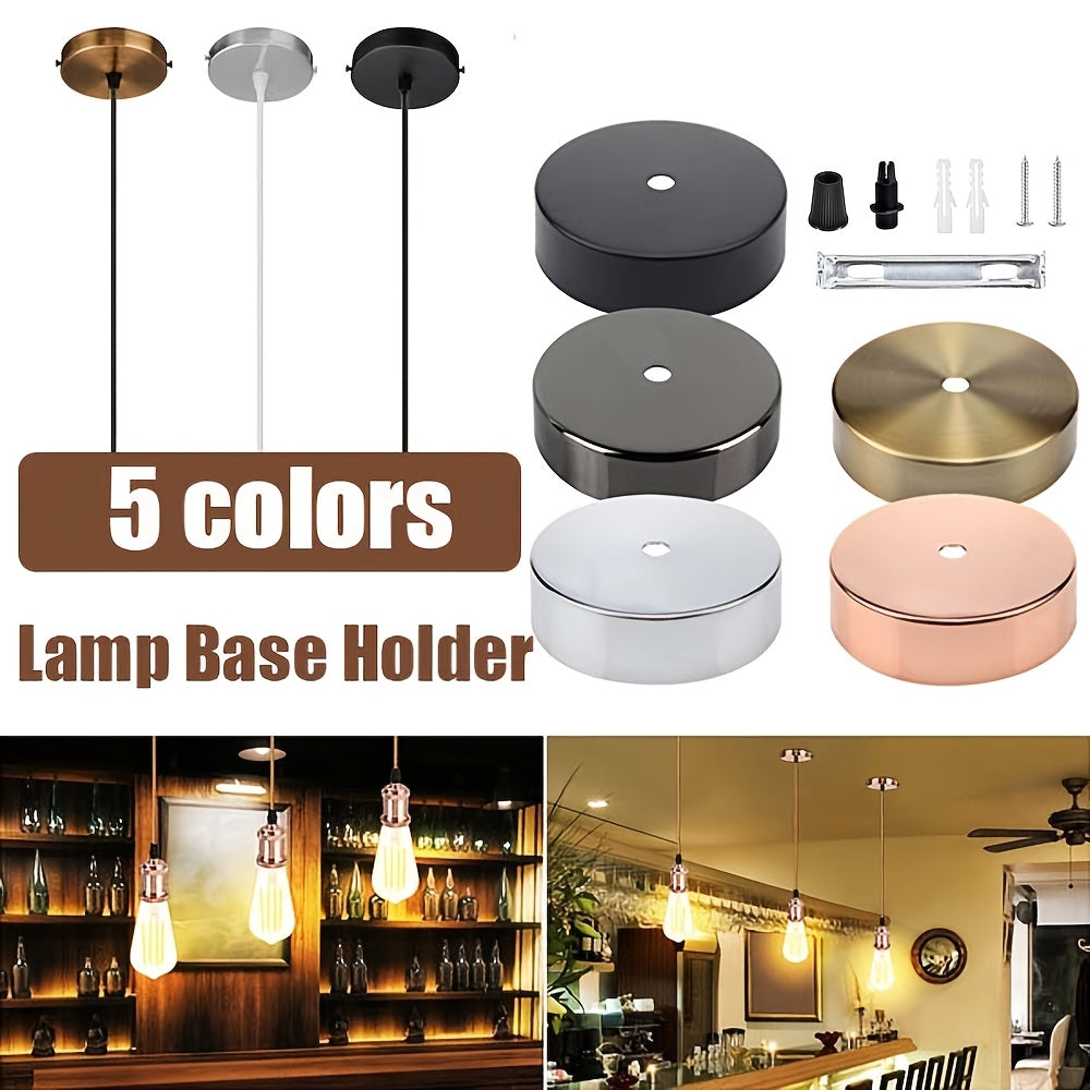 Kit de luz colgante de metal con altura ajustable compatible con bombillas E26, sin necesidad de electricidad, accesorio para lámpara de pared