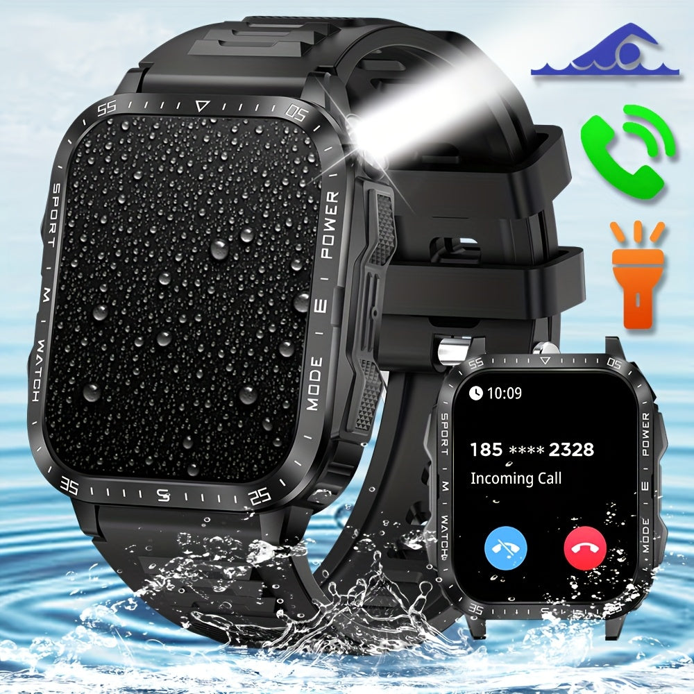 Мужские умные часы с IPS-дисплеем, водонепроницаемые, более 100 спортивных режимов, длительный срок работы батареи