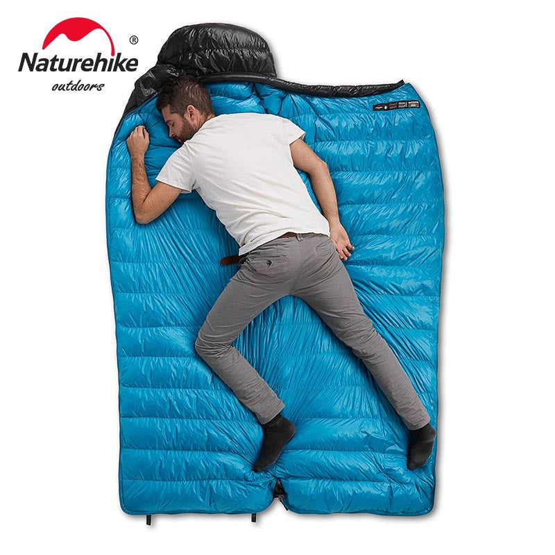 Ultra-Light Down Sleeping Bag for Winter Camping Nylon Insulated Zipper