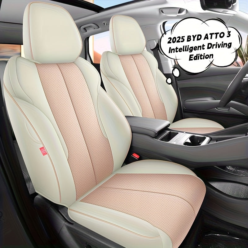 Car Seat Covers Full Coverage Perforated Leather Breathable Dirt-Resistant