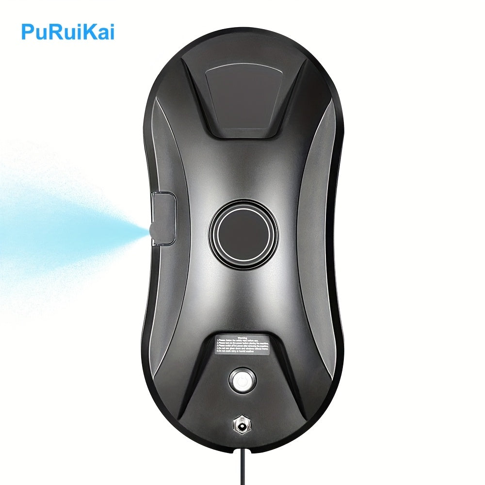 Aqlli purkashli masofadan boshqarish bilan avtomatik deraza tozalash robotu, qora, 500mAh qayta tiklanadigan litiy batareya