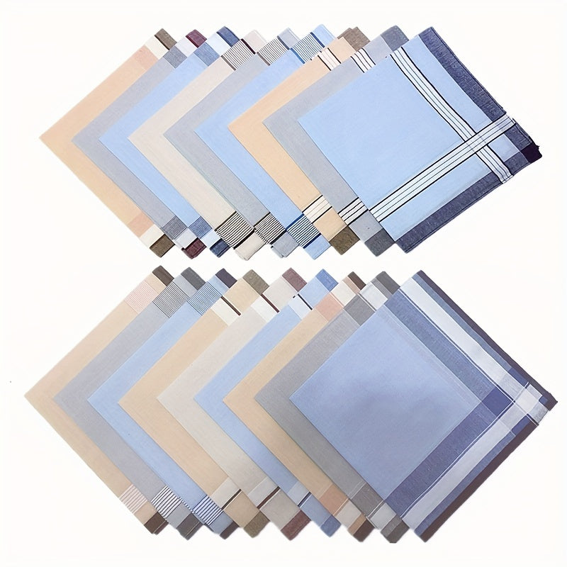 Erkaklar uchun klassik sharf to'plami 3, 6, 12 yoki 18 ta retro terlashga qarshi kvadrat sochiqlar