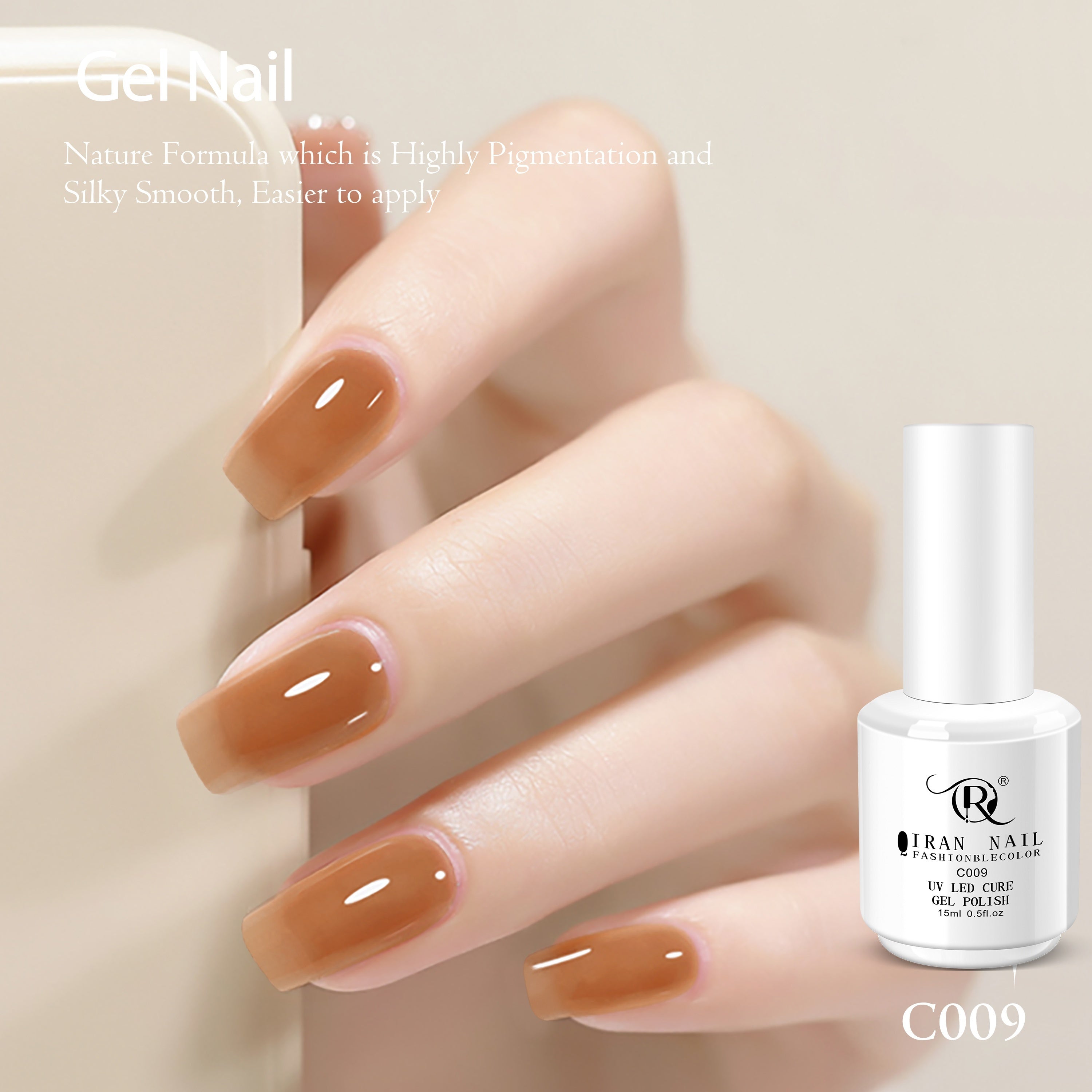 15ml Sheer Ice Jelly Gel Nail Polish Nude Pink Ombré Long-Lasting