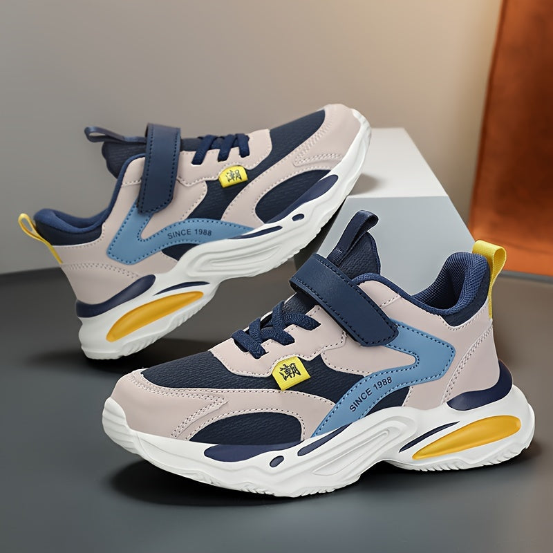 Мужские всесезонные кроссовки с дышащей подкладкой и застежкой на липучке