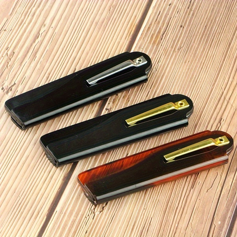 Peine de pelo plegable de acero inoxidable para todo tipo de cabello con cerdas finas