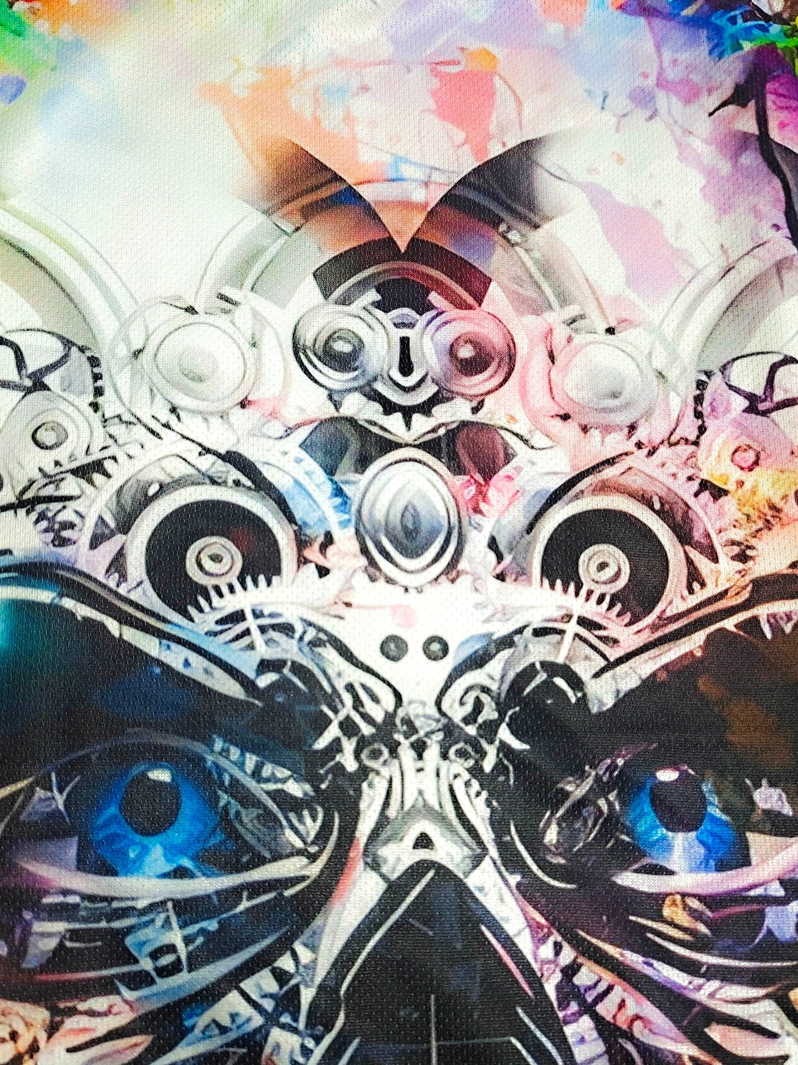 Men's 3D Skull Print T-Shirt Casual Quick-Dry Polyester for Running Hiking Camping