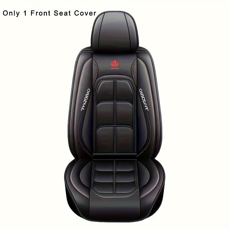 Universal Car Seat Cover Set for Sedan and SUV All-Season Durable PU Leather