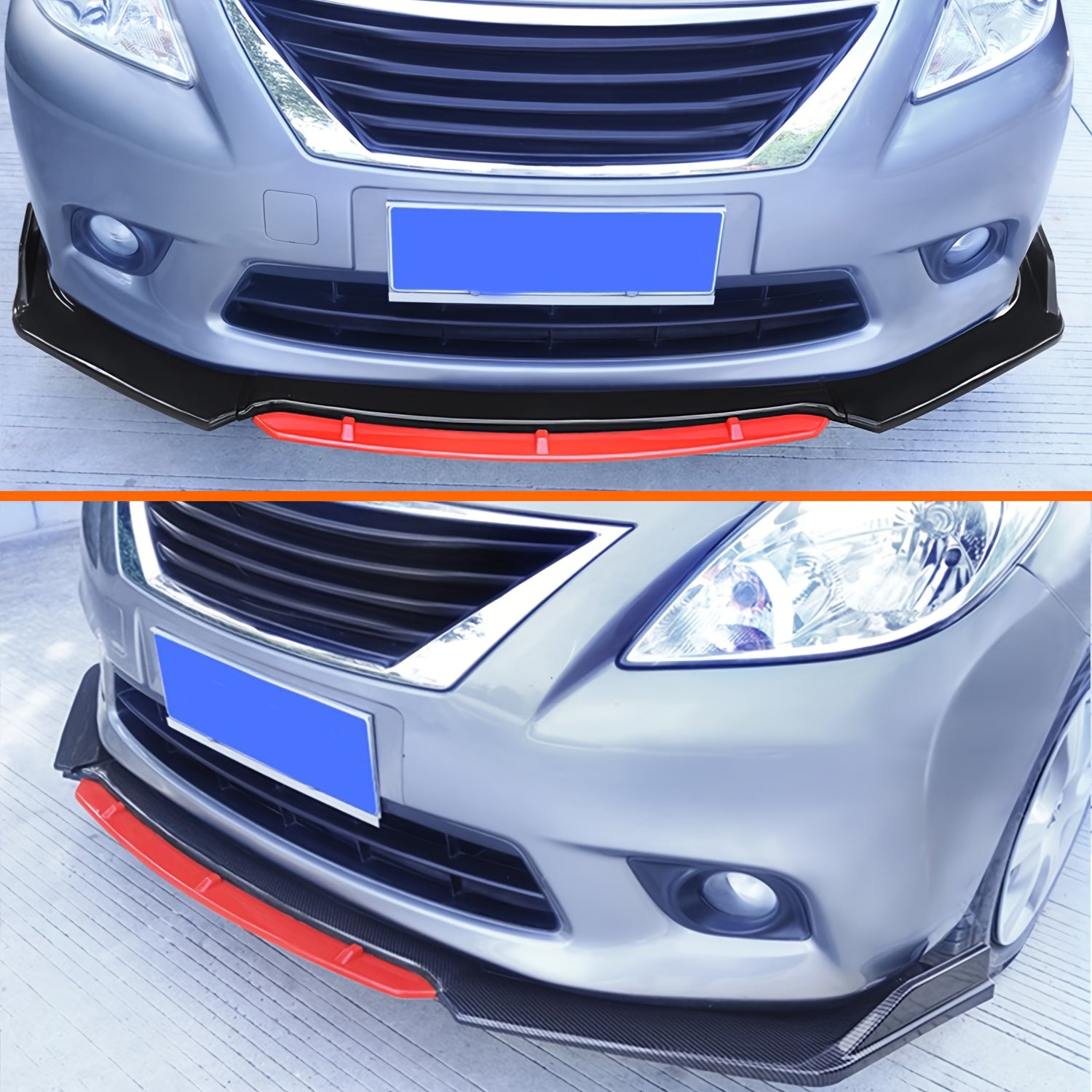 Accesorios de modificación del entorno del coche ajustables, pala frontal de cuatro etapas