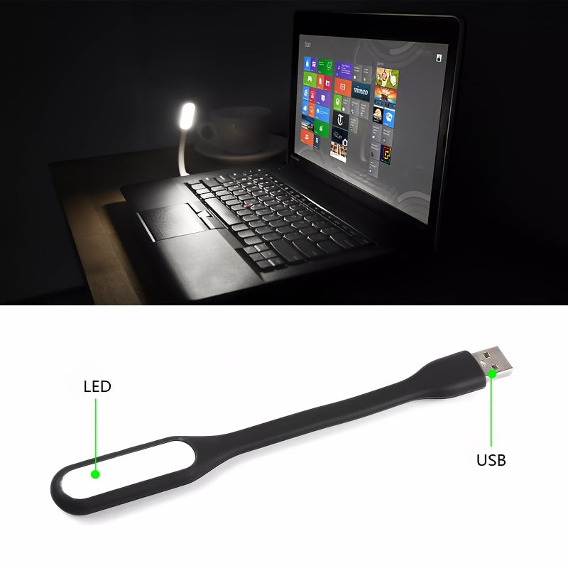 2 Pack USB LED Lights Portable Reading Night Light for Laptop Computer Keyboards
