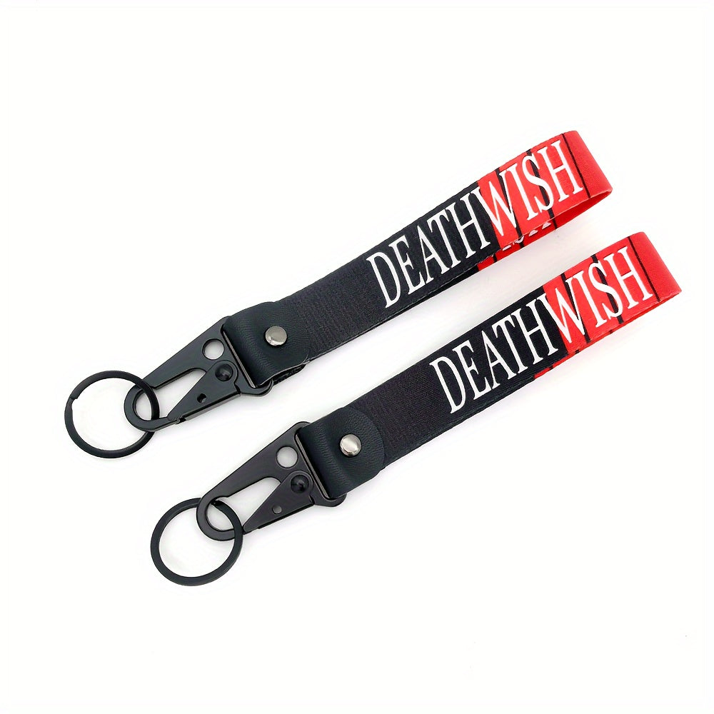 Uniseks metall poyga kaliti uchun anti-yo'qoladigan bilakuzuk va avtomobil, mototsikl kalitlari uchun