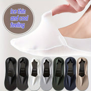 Men's Thin Boat Socks 7 Pairs Summer Odor-Resistant Sweat-Absorbing Non-Slip Low-Cut