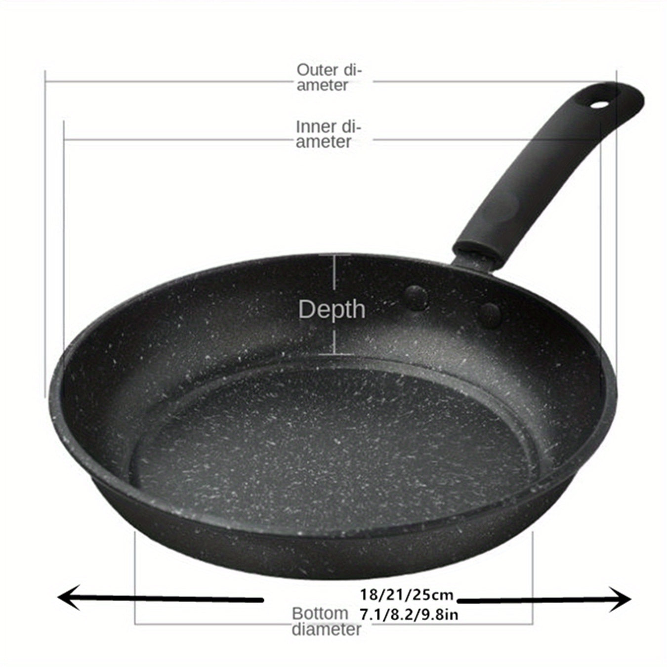 Cast Iron Skillet Non-Stick 10-Inch for Eggs Steak Pancakes Fish Dishwasher Safe