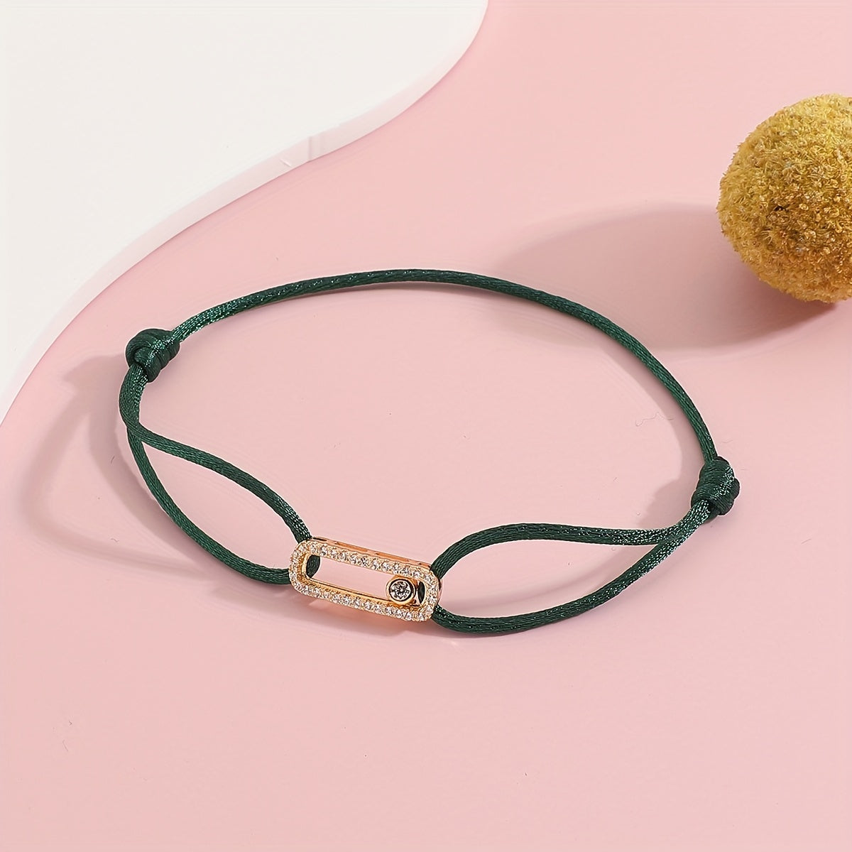 Women's Charm Bracelet Adjustable Zirconia Accents Jewelry Gift