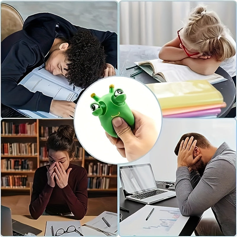 Kurtchalar fidget o'yinchoq, chiqadigan ko'zlar bilan, plastik, elektrsiz, stressni kamaytirish uchun, 3-6 yosh, siqish va o'yin uchun qiziqarli o'yinchoq