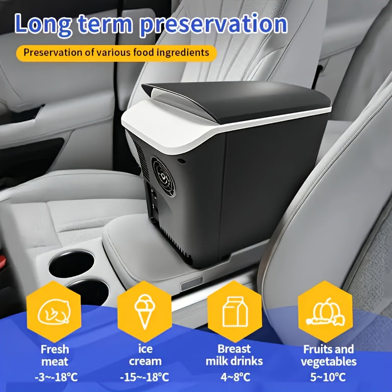 Мини-холодильник для автомобиля 7,5 л портативный охладитель для кемпинга, автодома, грузовика 12В