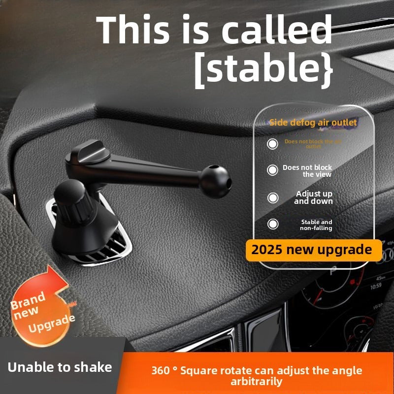 Car Window Defogging Air Vent Mobile Phone Holder Rotatable Plastic