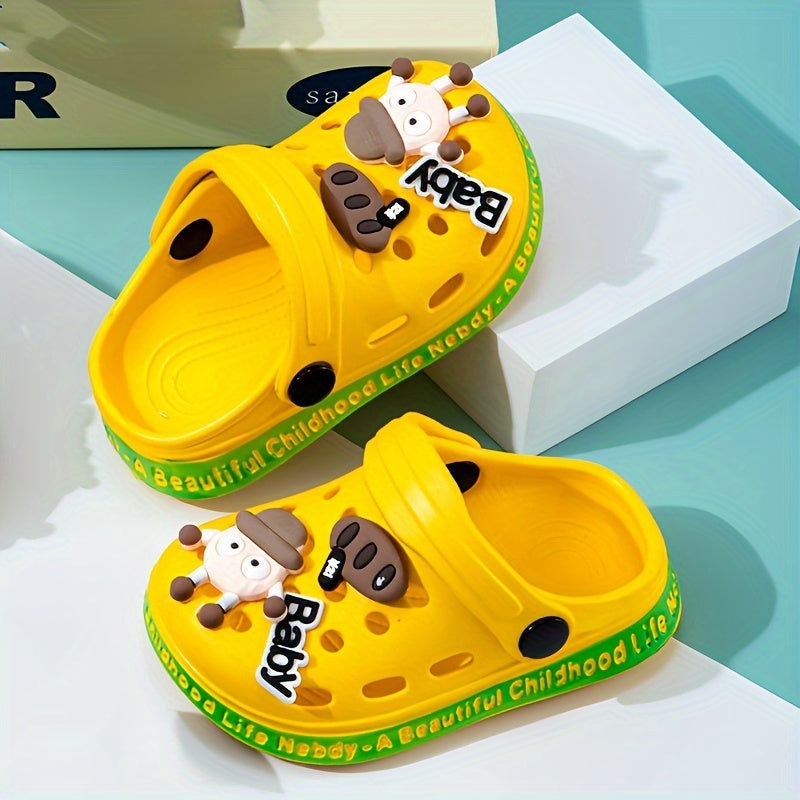 Детские EVA-тапочки для девочек с мультяшным узором эльфа, дышащие, легкие, универсальные обувь на все сезоны