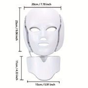 7-Color LED Facial and Neck Mask USB Rechargeable Adjustable Skincare Device