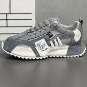 Men's Vintage Sneakers Breathable Mesh Thick Sole Casual Running Low Top Lace Closure
