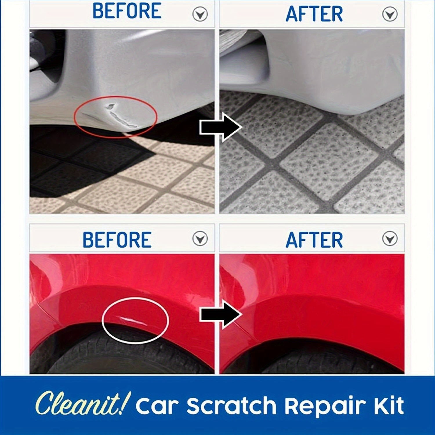 Car Scratch Repair Kit Restores Paint Protects Car Polishing Wax