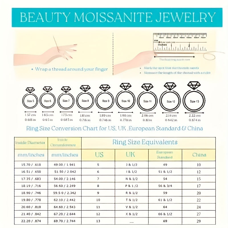 Zarif 925 Silver to'y halqasi, muzlatilgan porloq Moissanite keng tasma - Ayollar uchun mukammal zargarlik sovg'asi