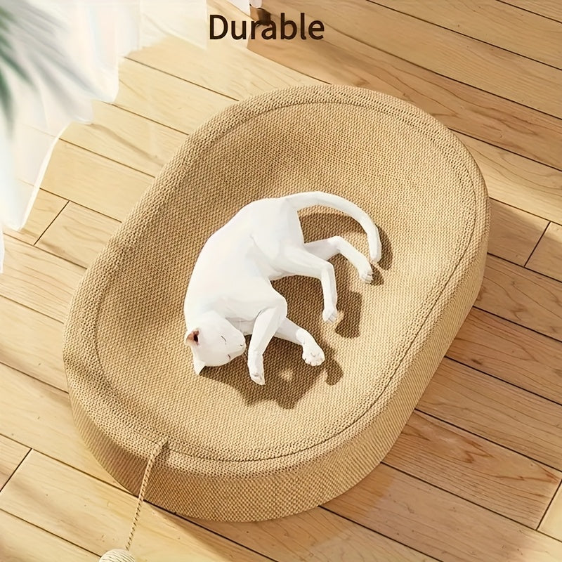 Multi-Functional Sisal Cat Scratcher Lounge for Claw Care