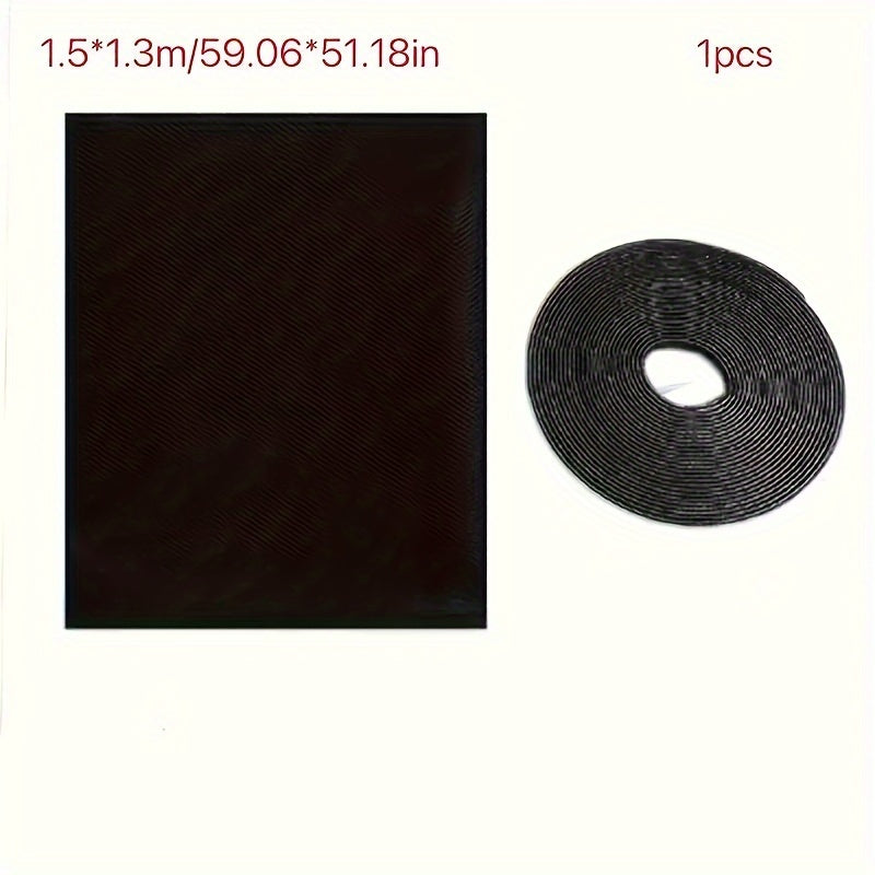 Pantalla de malla para ventana de estilo tradicional con adhesivo para bricolaje con ganchos, mosquitera