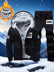 Erkaklar uchun kuz va qish mavsumi uchun mo'ylovli termal sport kostyumi