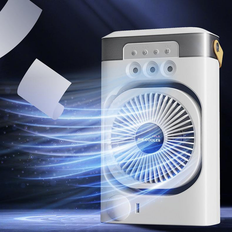 Portable Air Cooler with 3-in-1 Fan Large Tank Night Light for Bedroom Home Office