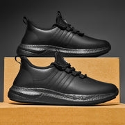 Women Plus Size Non-Slip Chef Shoes Black Microfiber Work Sneakers