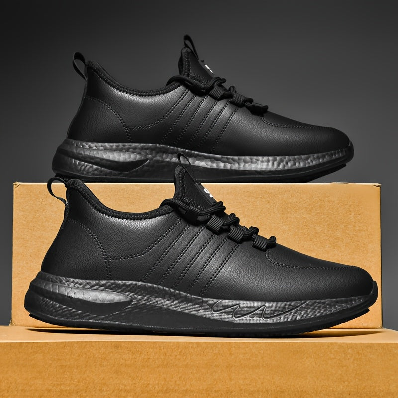 Women Plus Size Non-Slip Chef Shoes Black Microfiber Work Sneakers