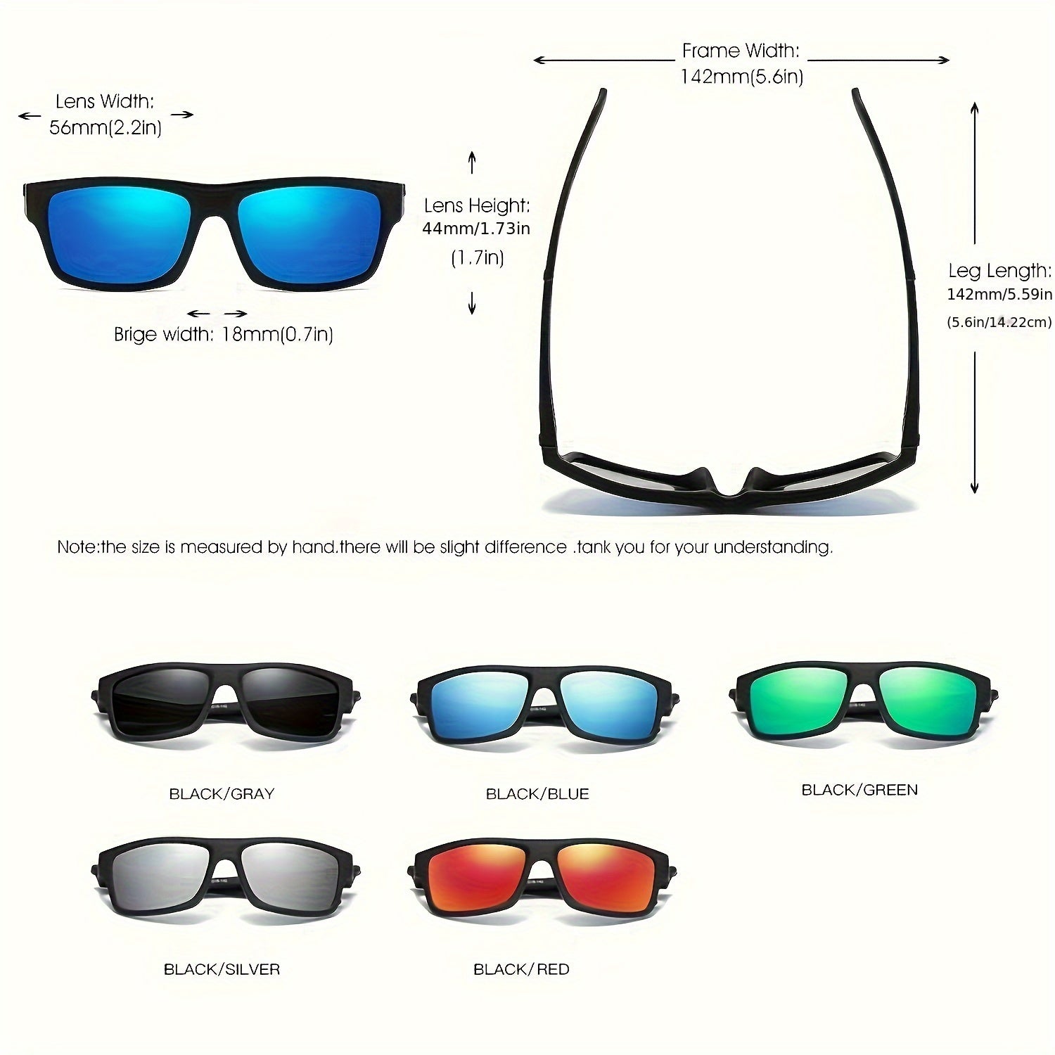 Men's Polarized Sunglasses for Cycling Driving Fishing Outdoor Activities and Business Parties