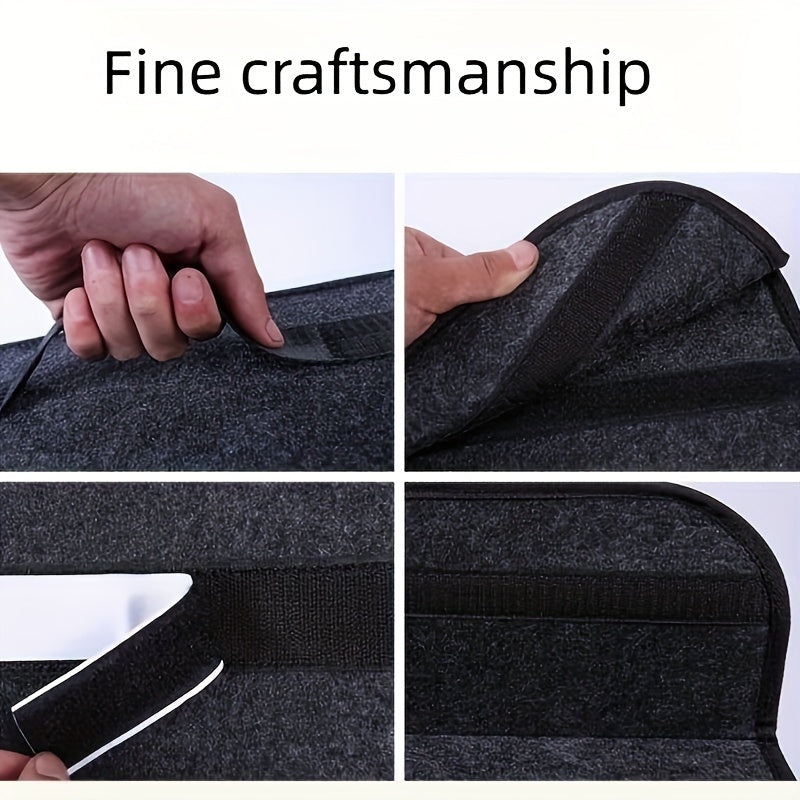 Universal SUV Car Trunk Organizer with Storage and Dividers for Women Men