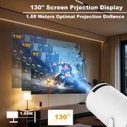 Портативный беспроводной проектор Android 11 1080P для домашнего кинотеатра и офиса
