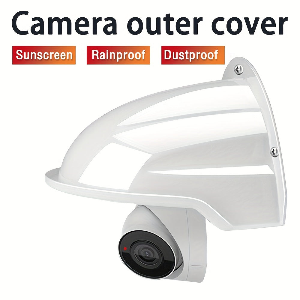 Waterproof Outdoor Security Camera Cover White Universal Sun Rain Shield