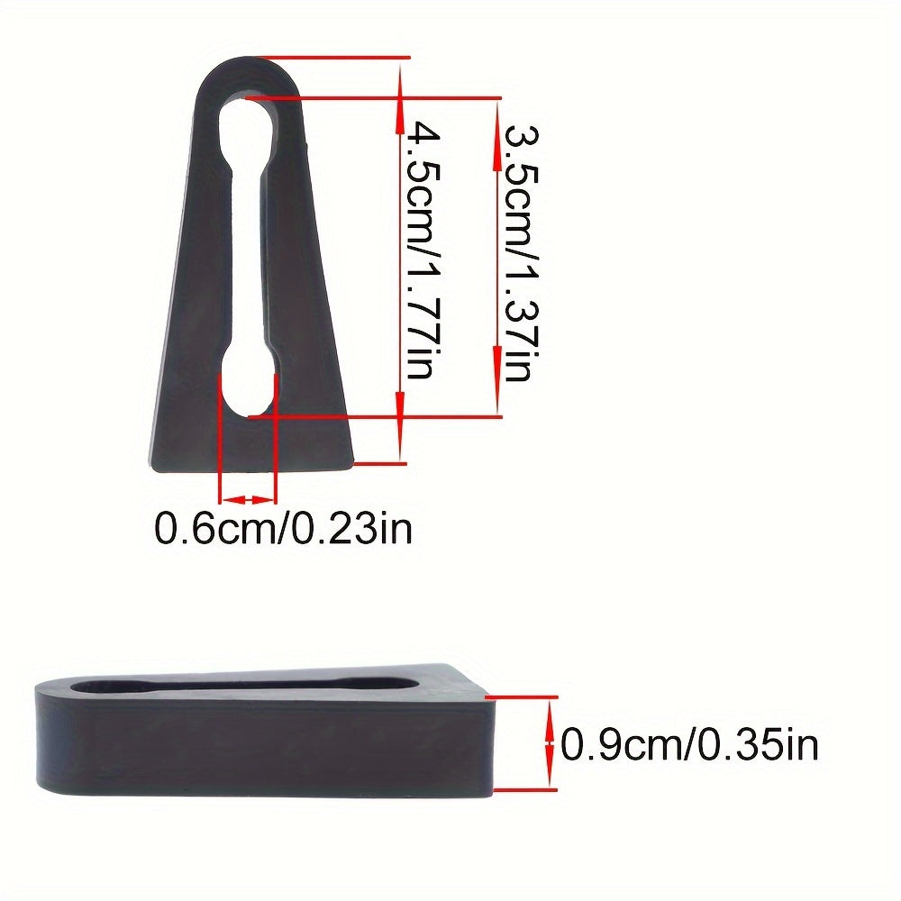 4 dona rezina shok o‘tkazgichlar, avtomobil eshigi qulfi uchun tampon, dampening yostiqchalar