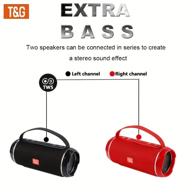 Wireless Portable Speaker 5.0 Surround Sound USB TF FM Bluetooth Rechargeable Type-C