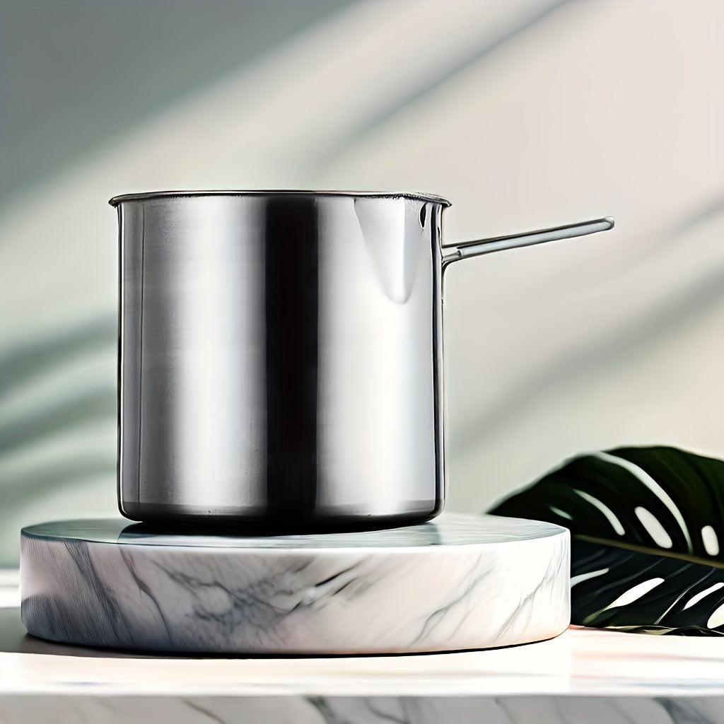 Stainless Steel Mini Deep Fryer with Non-stick Coating Oil-saving Filter Net