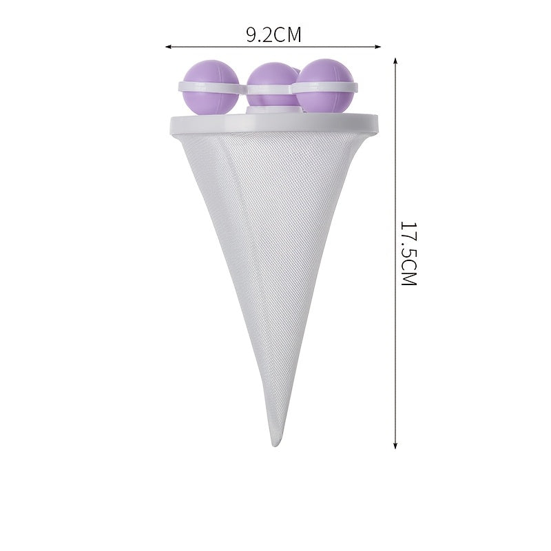 Qayta ishlatiladigan kir yuvish uchun iflosliklarni yigʻish sumkasi filtri, kiyimlar uchun, sochlar, tolalar, uy hayvonlari tuklarini olib tashlash