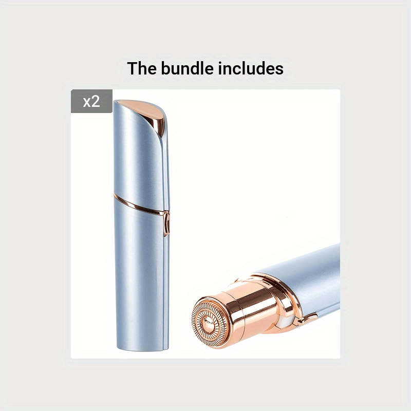 Women Painless Facial Hair Remover USB Rechargeable Eyebrow Razor