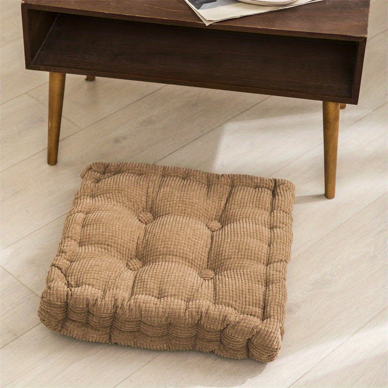 Kattalar uchun qulay meditatsiya pol yostiqchasi, yashash xonasi, yotoqxona yoki ofisda uy bezatish uchun qalin to'ldirilgan yostiq.