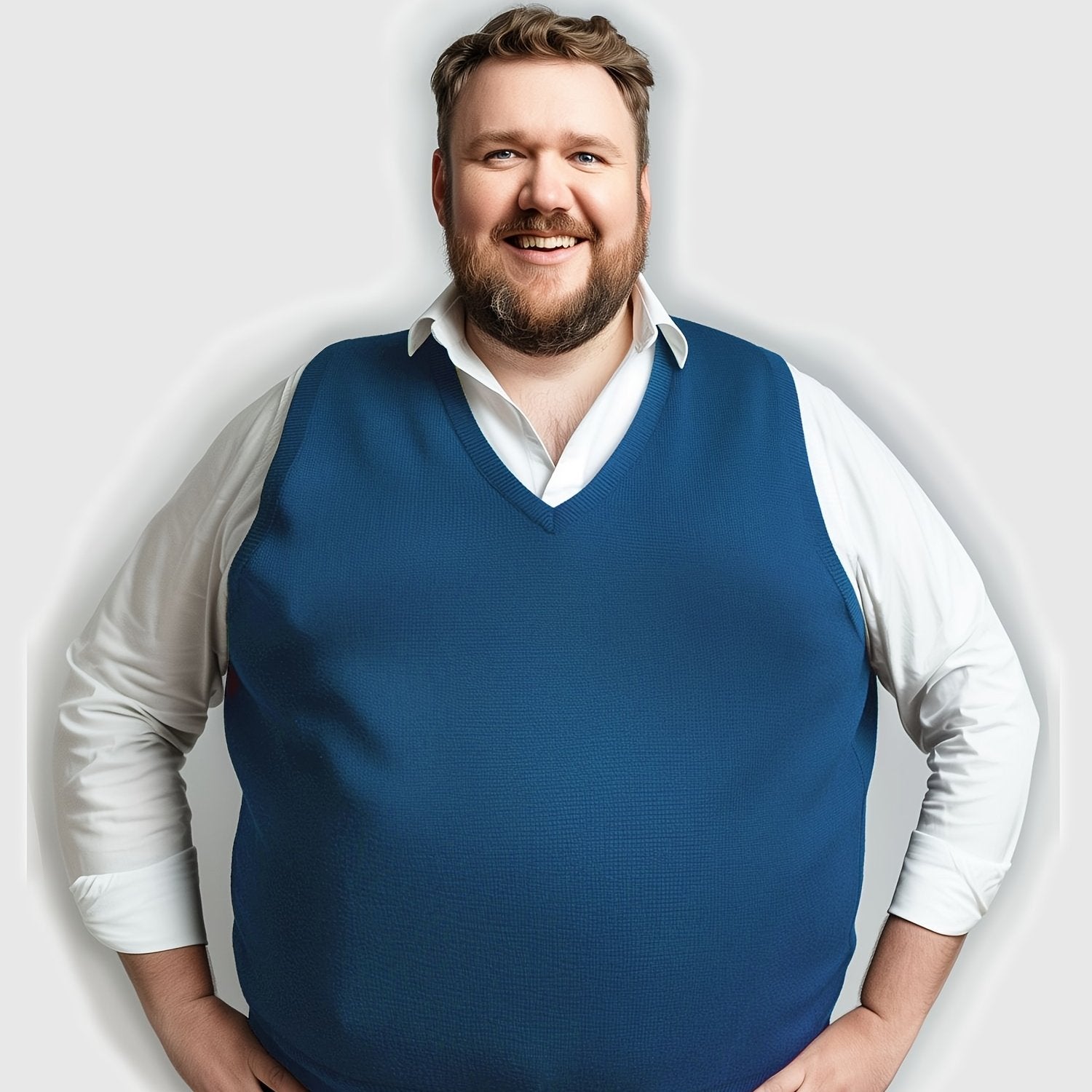 Erkaklar uchun Katta O'lchamdagi Yengsiz Trikotaj Sviter Vest, Qora Yashil rangda, V-shaklidagi detali bilan. Golf va Ofis Kafesi uchun ideal, Mashinada yuvish mumkin, Zamonaviy Chiziqli Qo'ltiq joylari, mustahkam Spandexdan tayyorlangan.