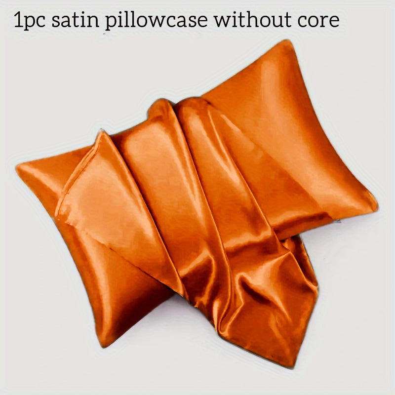 Luxurious Soft Satin Pillowcase for Bedroom and Guest Room Decor